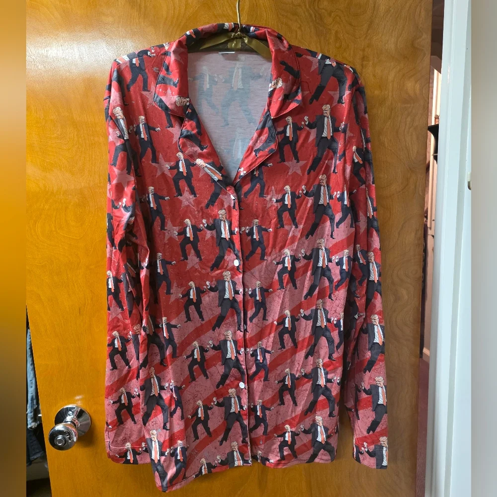 Trump Victory Dance Pajama Top M